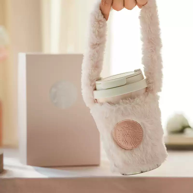 pre-order Starbucks China 2025 Christmas Sweet Pink Gradient Stainless Steel Tumbler cup with sleeve