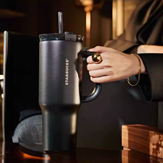 Starbucks China 2025 Gold Collection  Stainless Steel Straw Cup 1120ml 39.42oz