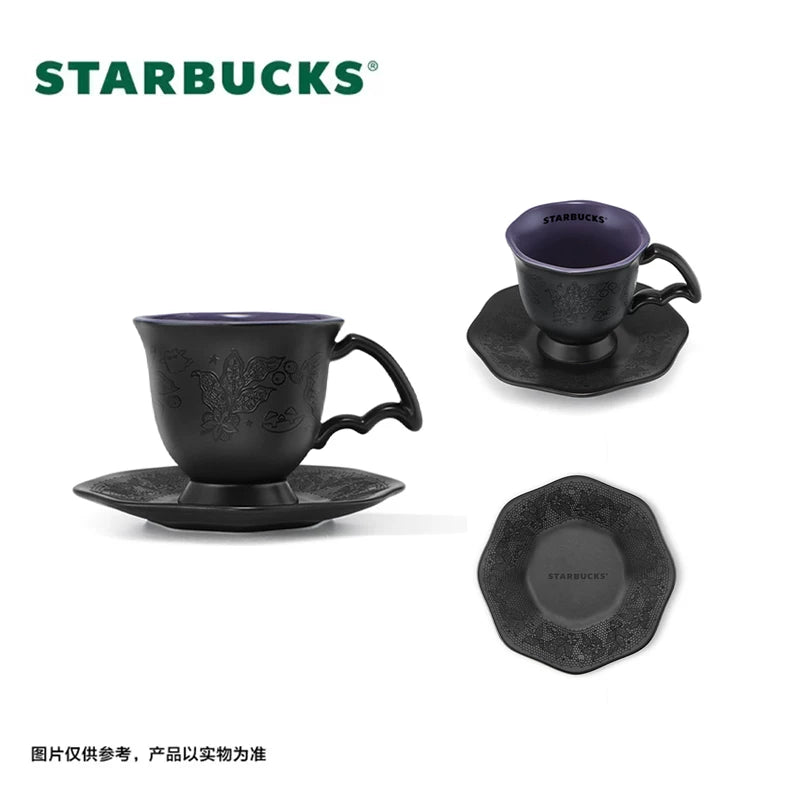 Starbucks China 2025 Halloween Dark Night Series Collection 265m Mug Disk Set