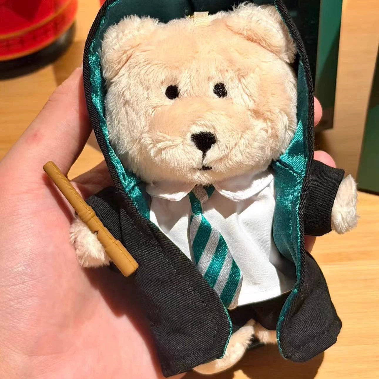 Starbucks China 2025 Harry Potter Collaboration Series Slytherin House bear Bearista keychain with original box