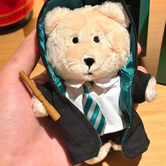 Starbucks China 2025 Harry Potter Collaboration Series Slytherin House bear Bearista keychain with original box