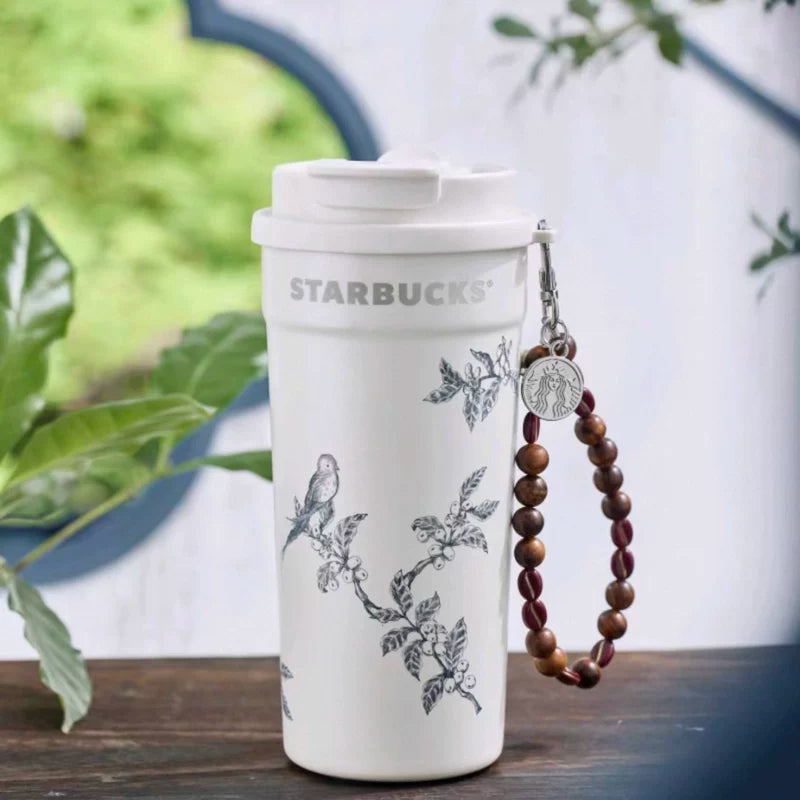 Starbucks China 2025 Oriental Garden Secret series 480ml stainless steel accompanying cup + hanging decoration
