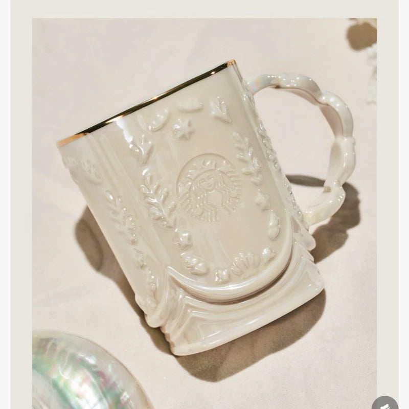 Starbucks China 2025 Romantic Ocean Anniversary part2 Series White Mug 355ml 12.49oz
