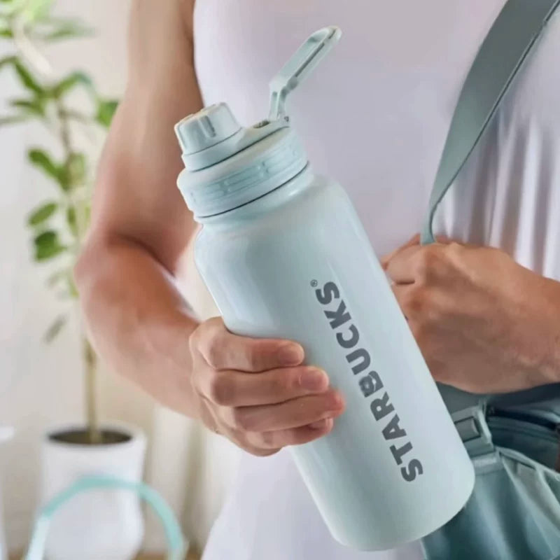 Starbucks China 2025 Small fresh series Letter Stainless Steel Large Kettle 985ml 34.67oz