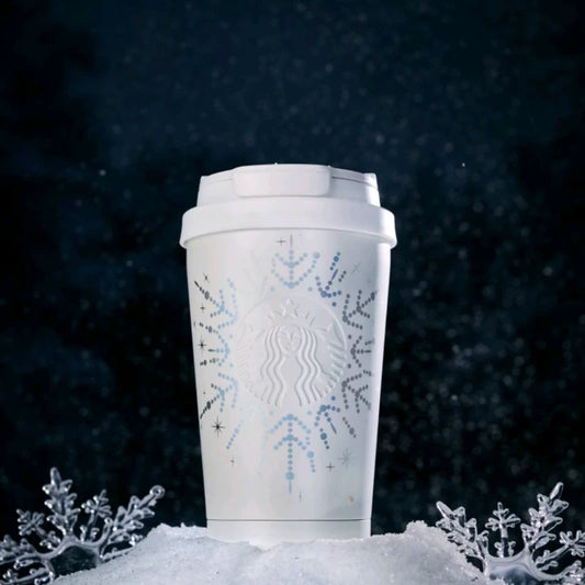 Starbucks China 2025 Snowlit Wonderland series Stainless Steel Thermos Cup 380ml 13.37oz