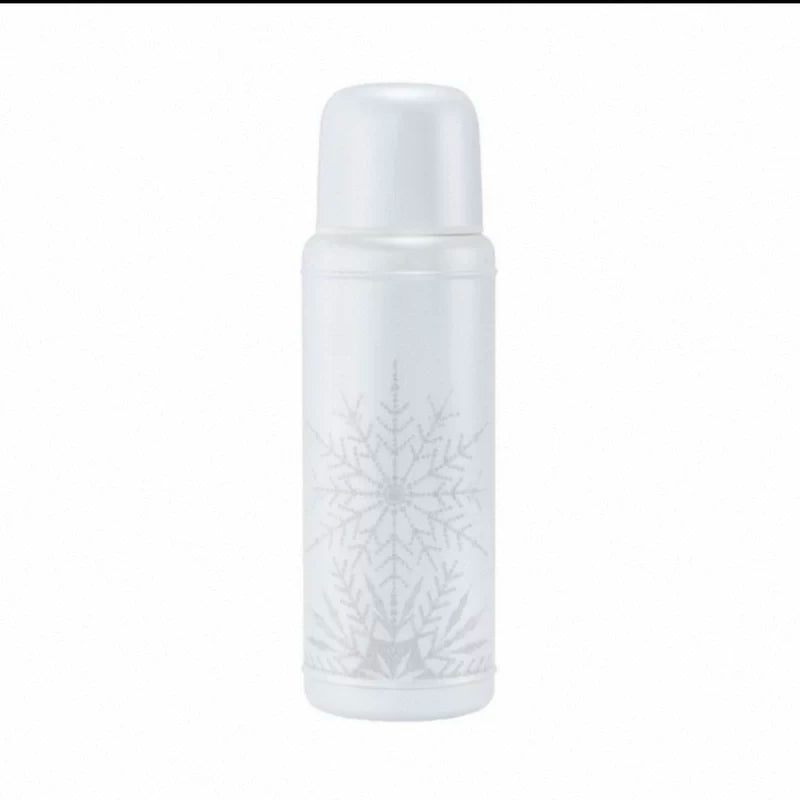 Starbucks China 2025 Snowlit Wonderland series White Retro Thermos Cup 460ml 16.19oz