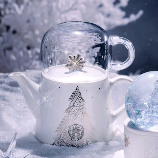 Starbucks China 2025 Snowlit Wonderland series teapot set