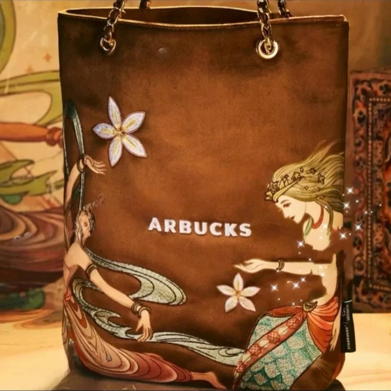 Starbucks China 2025 and the Dunhuang Academy of Fine Arts co-brand series Tote bag