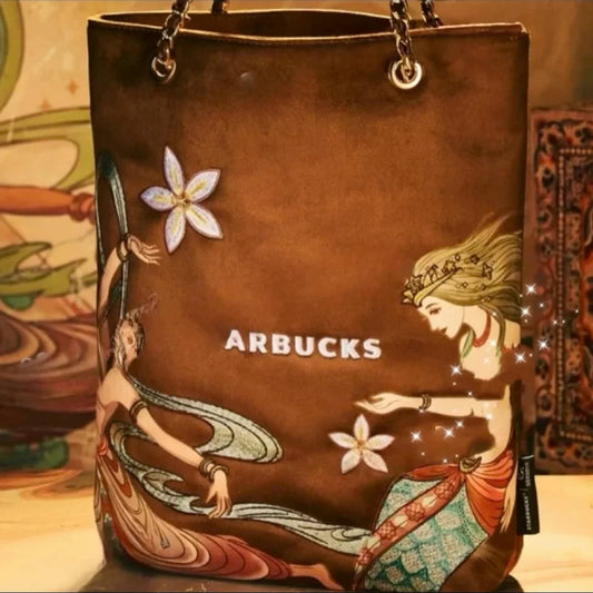 Starbucks China 2025 and the Dunhuang Academy of Fine Arts co-brand series Tote bag