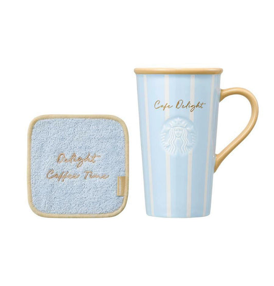 Starbucks Korea 2025 Christmas Season3 series Blue Mug Coaster Set 473ml 16.65oz