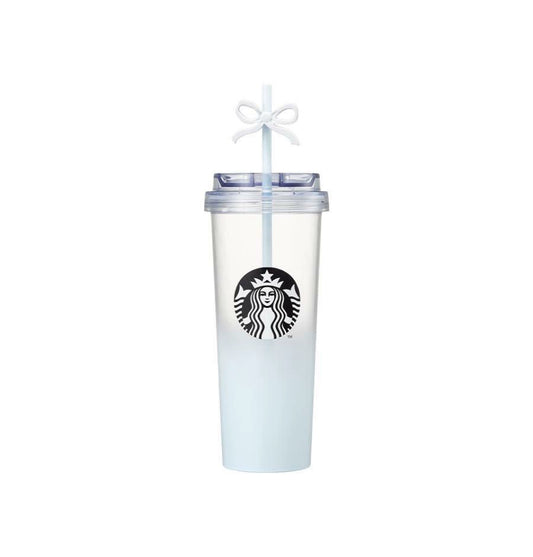 Starbucks Korea 2025 Christmas Season3 series sky blue straw cup 887ml 31.22oz