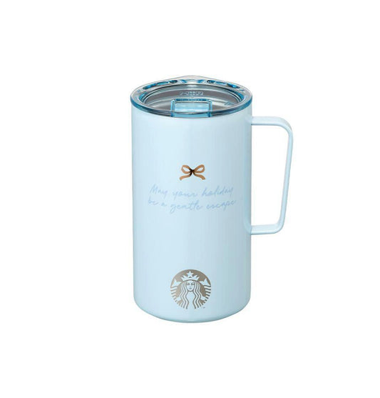 Starbucks Korea 2025 Christmas Season3 series sky blue table cup 591ml 20.8oz