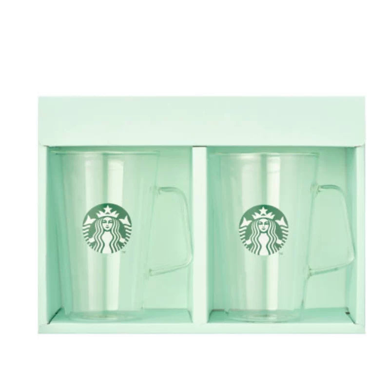 Starbucks Korea 2025 Classic Minimalist series Handle Glass Cup Set 500ml 17.6oz