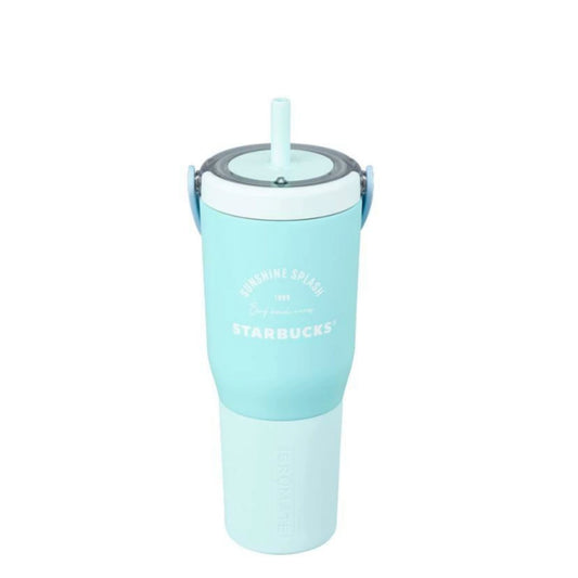 Starbucks Korea 2025 Steven Harrington Collaboration Series 887ml Hand-held Stainless Steel Straw Cup
