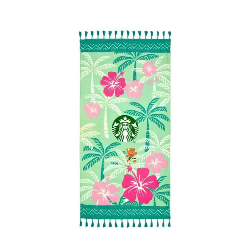 Starbucks Korea 2025 Summer Hawaiian Series Beach Towels