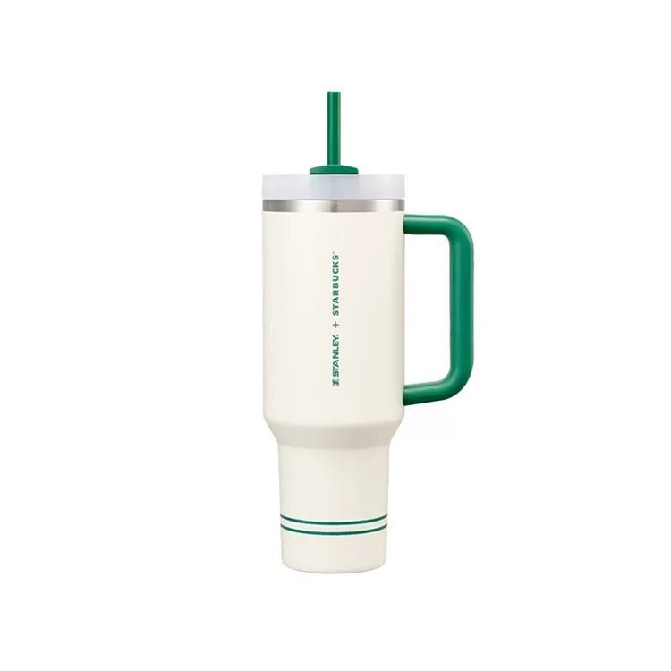 Starbucks Korea 2025 core white green series Stanley straw cup 1183ml 40oz