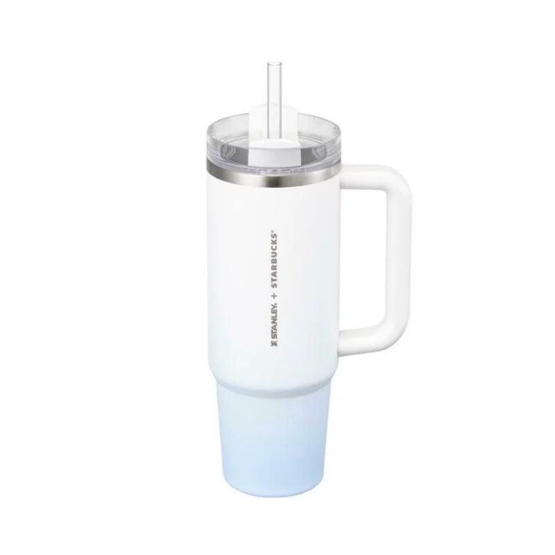 Starbucks Korea 2025 summer blue series 30oz white Stanley stainless steel cup