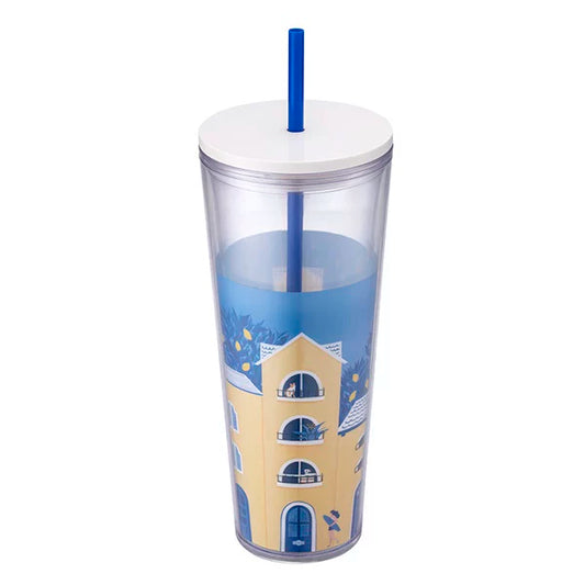 Starbucks Taiwan 2025 Summer Mediterranean Style Series Blue TOGO cold water cup 710ml 24.99oz