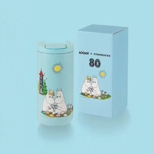 Starbucks Thailand 2025 Moomin co-branded series blue stainless steel thermos cup 355ml 12.49oz