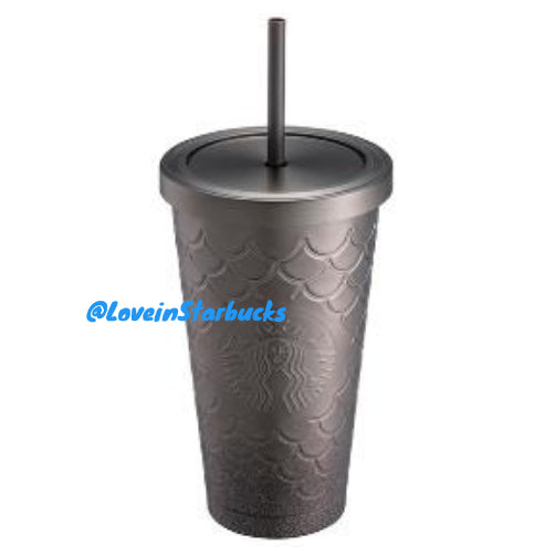 Starbucks Taiwan 2024 Christmas series Stainless steel fish scale straw cup 473ml