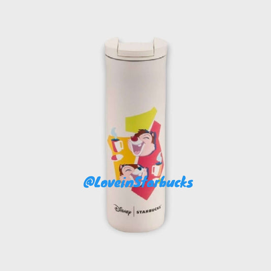 Starbucks Disney co-branded Taiwan 2024 series DISNEYFUN Chip 'n' Dale Stainless Steel Cup 473ml