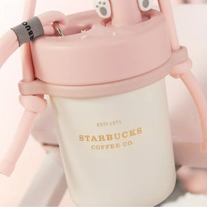 Starbucks China 2023 Christmas cute pet series stainless steel straw cup 490ml