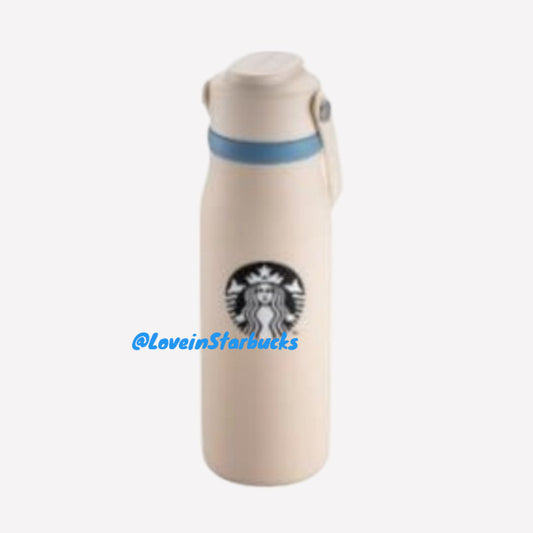 Starbucks Taiwan 2024 Christmas series Beige stainless steel handle cup 532ml