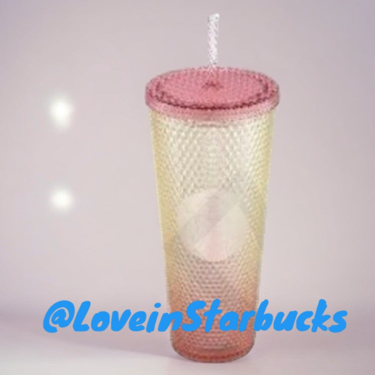 Starbucks Taiwan 2024 Alpaca series pink Beige straw cup 20oz