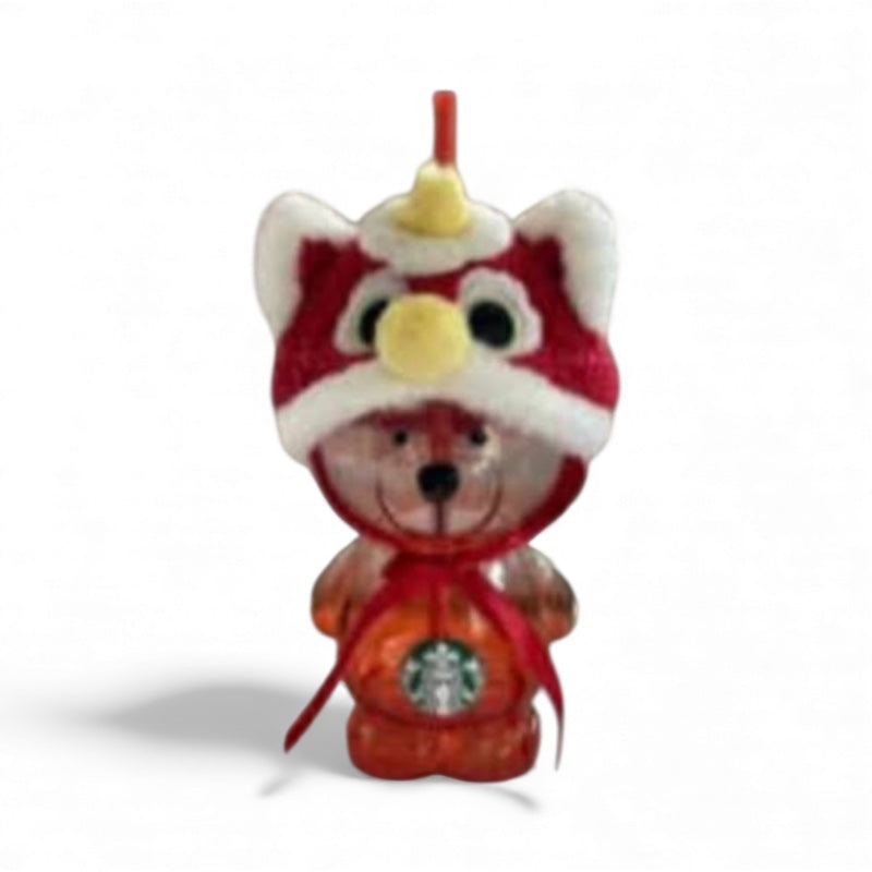 pre-order Starbucks Thailand 2026 ST-Lion Bearista Bear straw glass cold cup 20oz