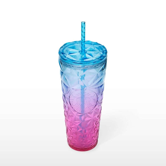 Starbucks Vietnam 2024 summer pink blue Ombre prism cup 24oz