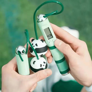 Starbucks electronic counting sports jump rope cute panda shape without rope