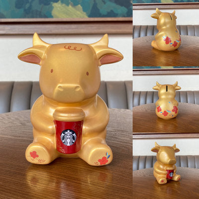 Starbucks Ox Year coin bank