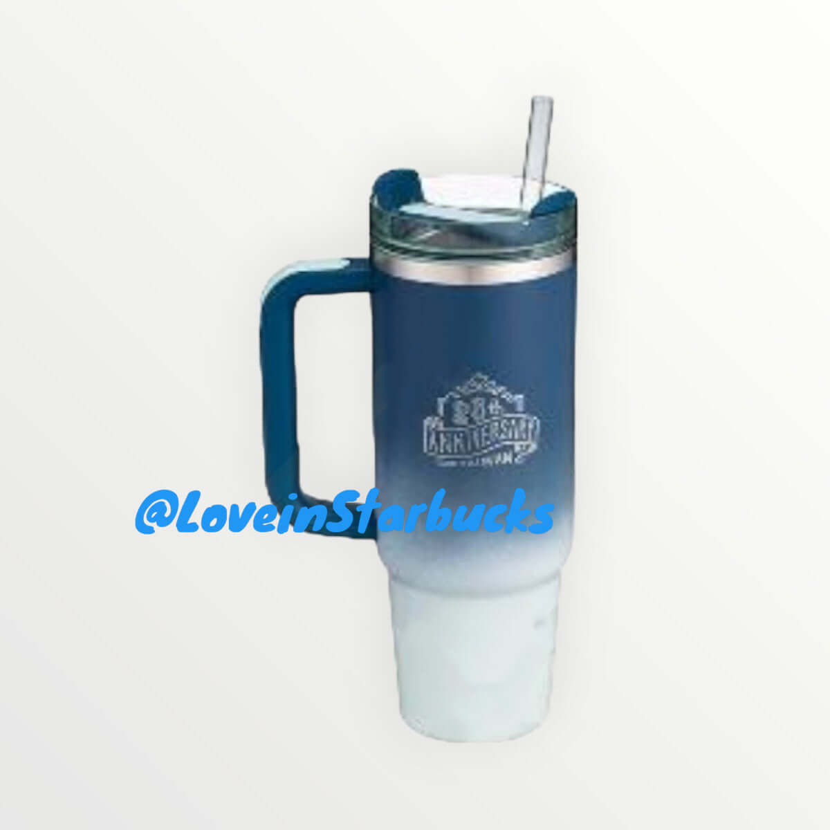 Starbucks Taiwan 2024 26th anniversary Stanley blue Ombre stainless steel cup 30oz