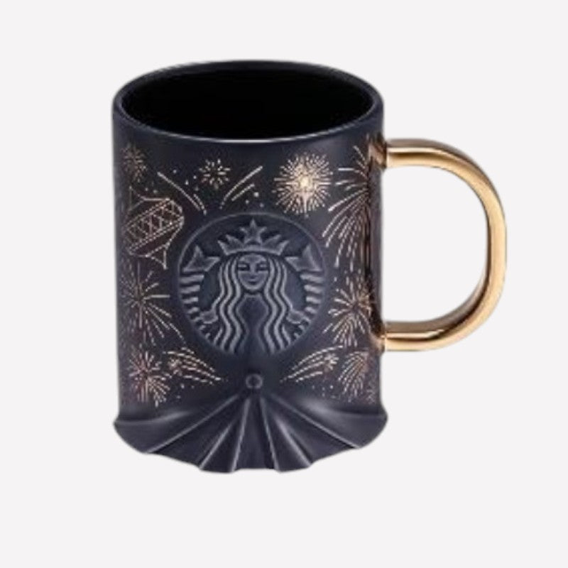 Starbucks Taiwan 2024 Christmas series Black mug 414ml