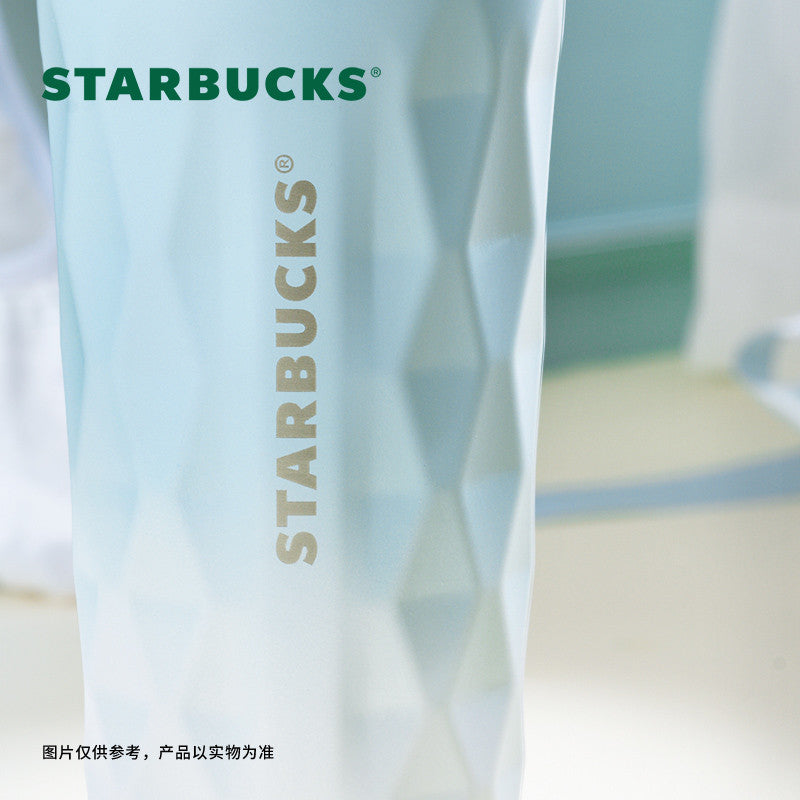 Starbucks China 2024 Ballet Series blue Stainless steel straw cup 355ml