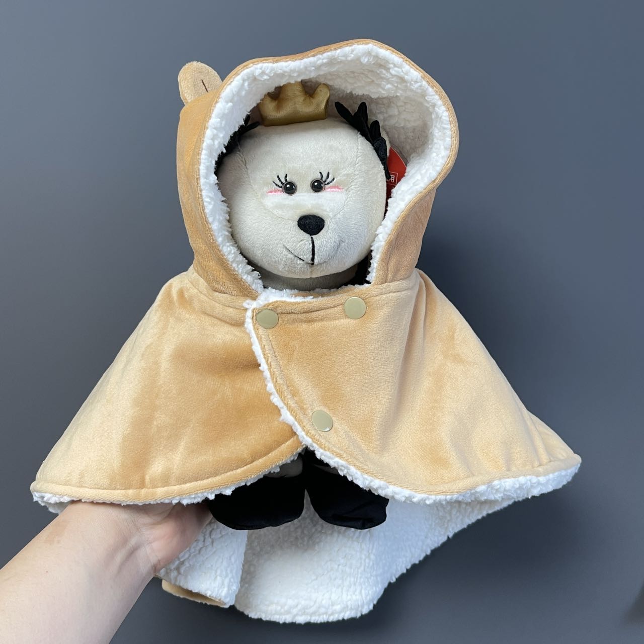 Starbucks 2023 Christmas Pet Cape not including dog and bear toy