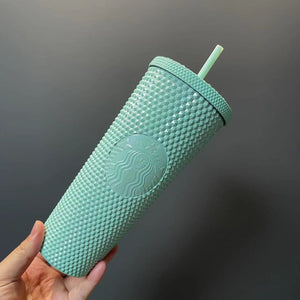 Starbucks Tumbers HongKong Aqua studded straw cold cup 24oz