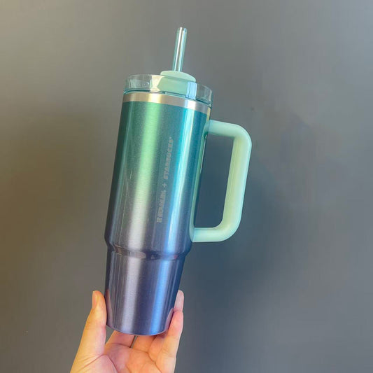Starbucks Taiwan 2025 autumn blue purple Stanley stainless steel cup 30oz