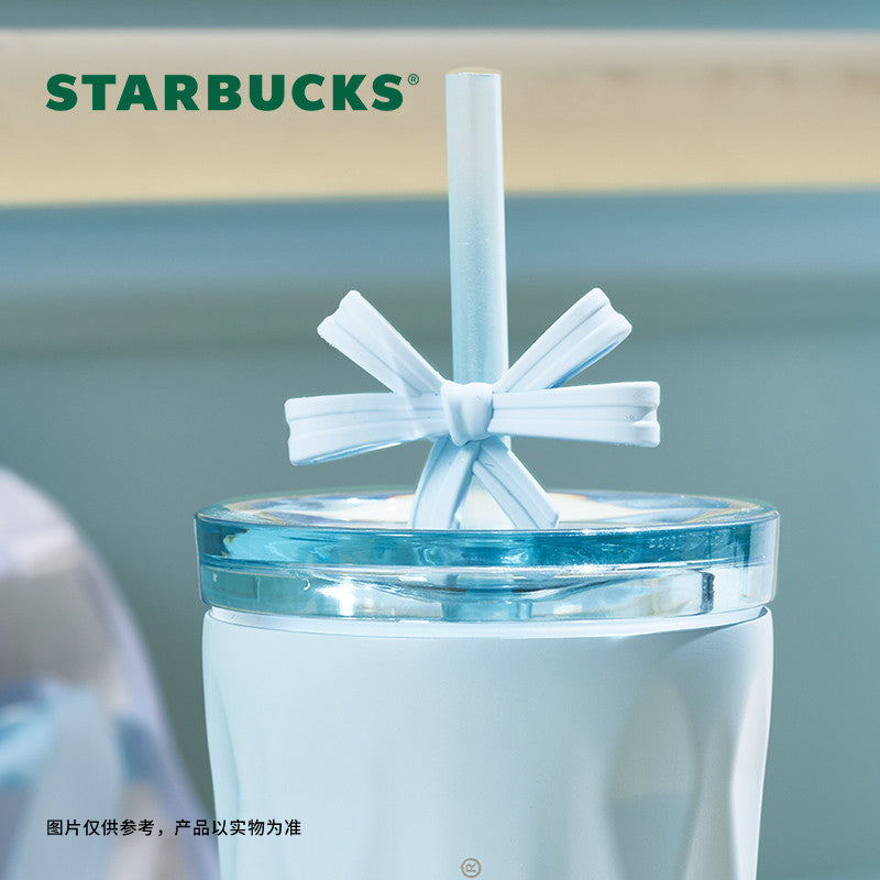 Starbucks China 2024 Ballet Series blue Stainless steel straw cup 355ml