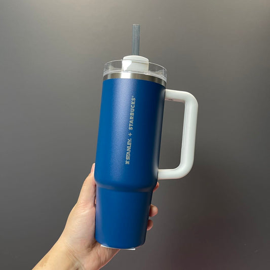 Starbucks Stanley Korea 2024 new year blue stainless steel cup 30oz