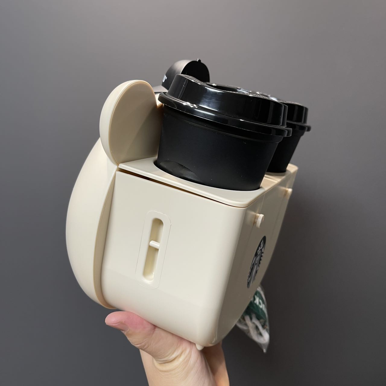 Starbucks 2023 Taiwan bearista Bear cup holder bag and two black reusa