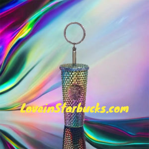 Starbucks Gold Studded Cold Cup Keychain