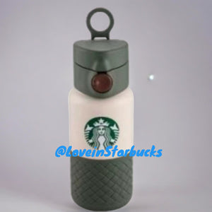 Starbucks Taiwan 2024 Alpaca series Retro green stainless steel cup 355ml