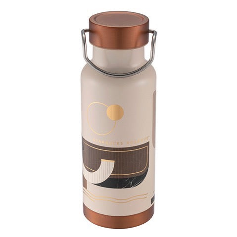 Starbucks Taiwan 2025 selected store classic series Beige stainless steel kettle 473ml