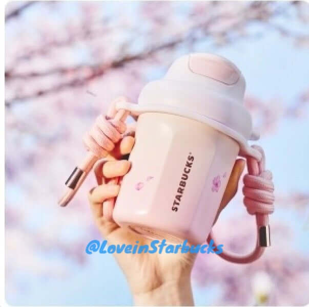 Starbucks China 2024 spring walk series pink Sakura stainless steel cup