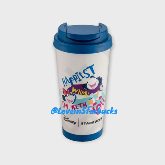 Starbucks Disney co-branded Taiwan 2024 series Mickey & Minnie Stainless Steel Cup 473ml