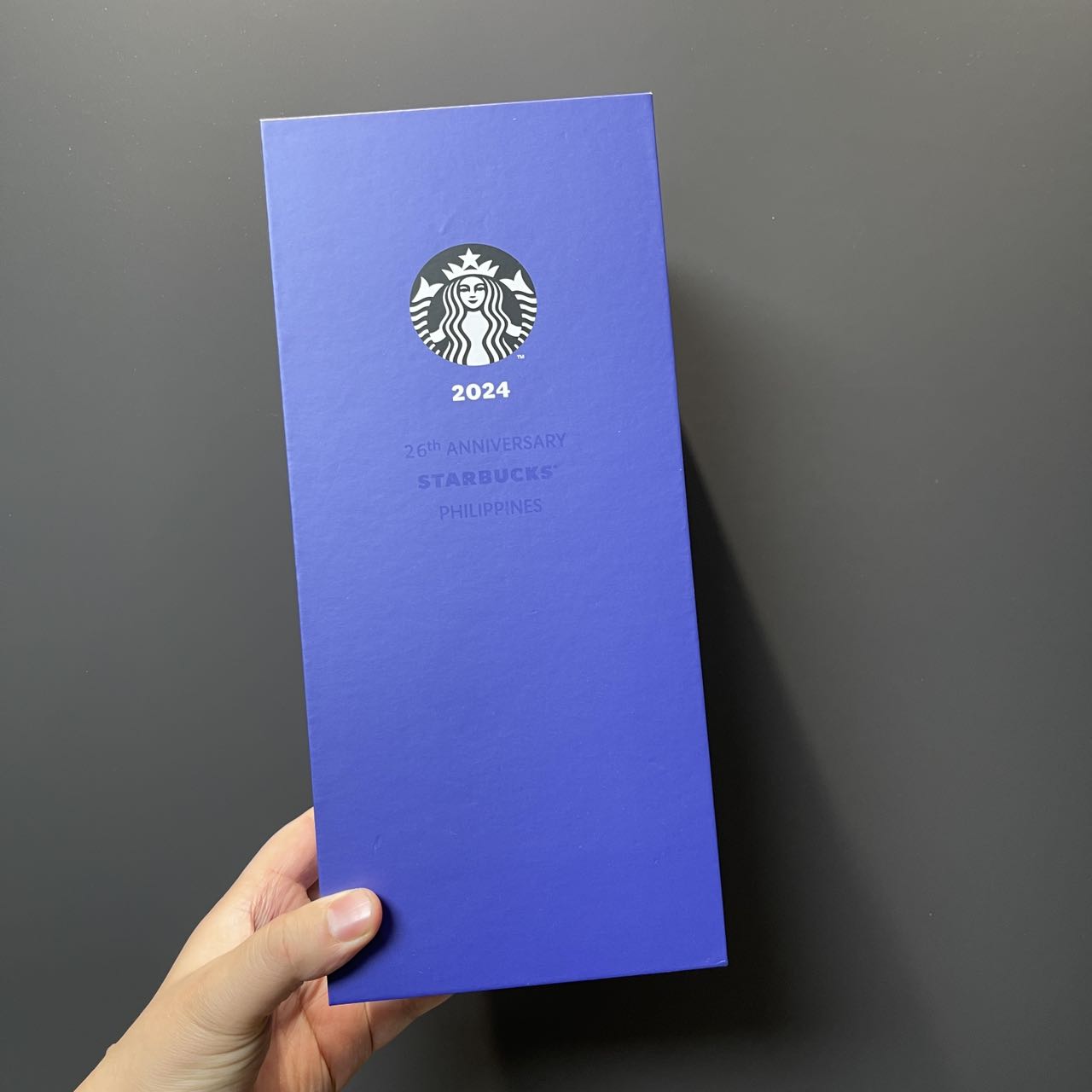 Starbucks Philippines 2023 blue rhinestones cold water straw cup 16oz