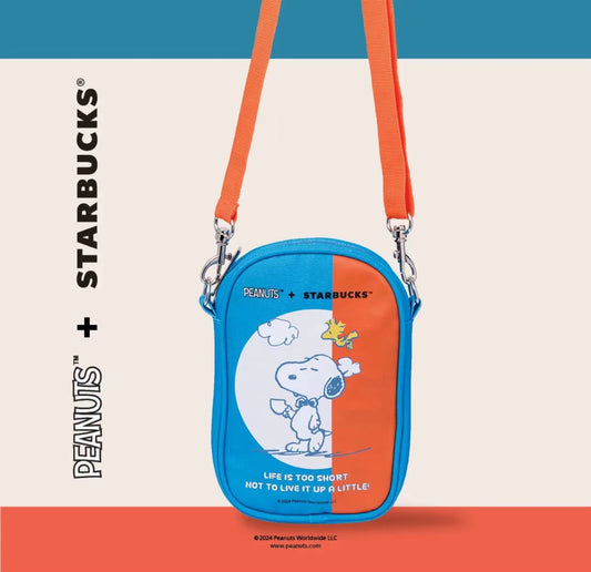 Starbucks X Peanuts co-brand collection Snoopy tote bag