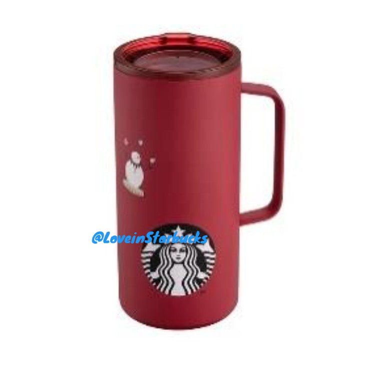 Starbucks Taiwan 2024 Christmas series handle Stainless Steel cup 503ml