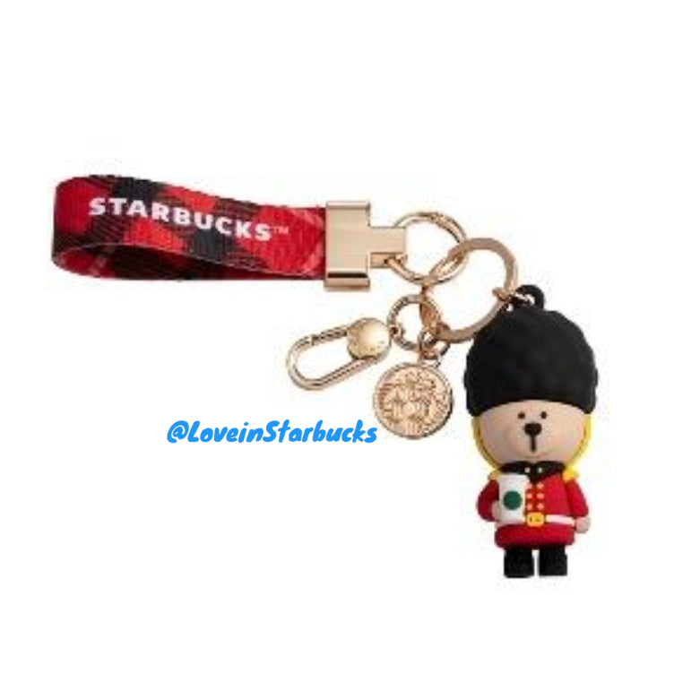 Starbucks Taiwan 2024 Christmas series UK Soldier KeyChain